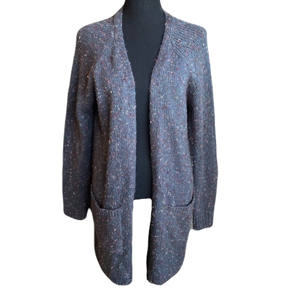 Knox Rose Grayish Blue Super Soft Slouchy Cozy Boho Long Cardigan Sweater - Picture 1 of 6